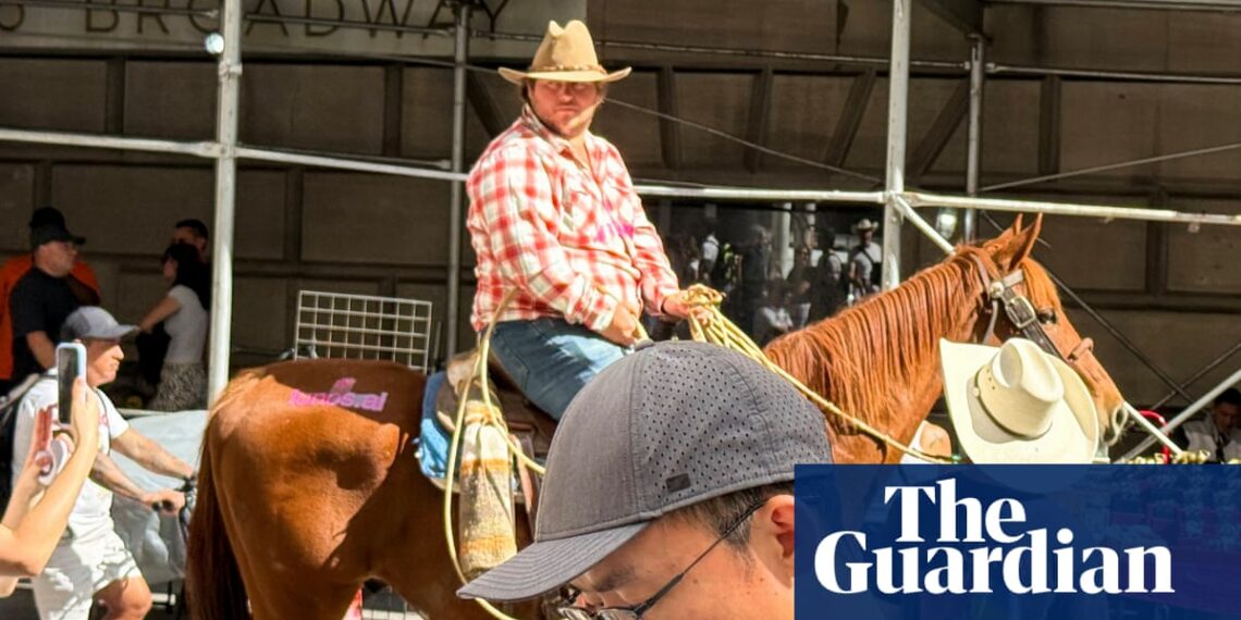 Cowboys, lassos, and nudity: AI startups turn to stunts for attention in a crowded market | US news