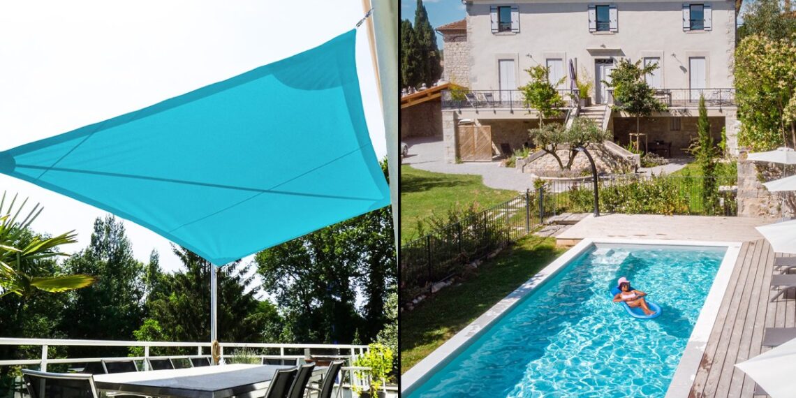 AI on the hunt for untaxed swimming pools is baffled by a parasol