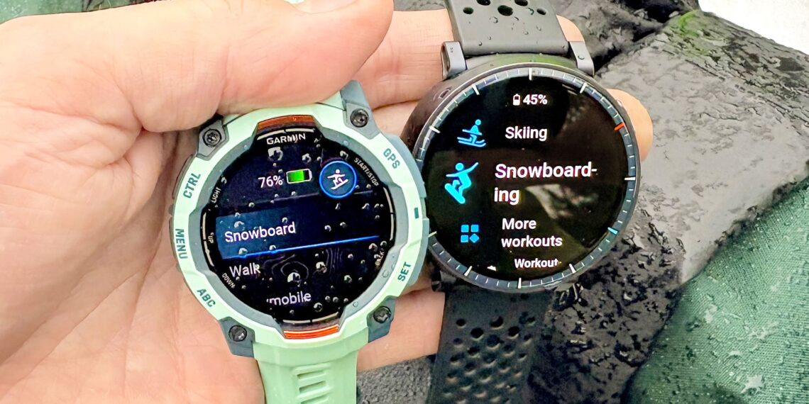 Can a budget a smartwatch beat Garmin? I went snowboarding with both — and the results surprised me